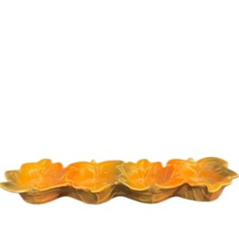 Vintage Ceramic Leaf Divided Centerpiece 12
